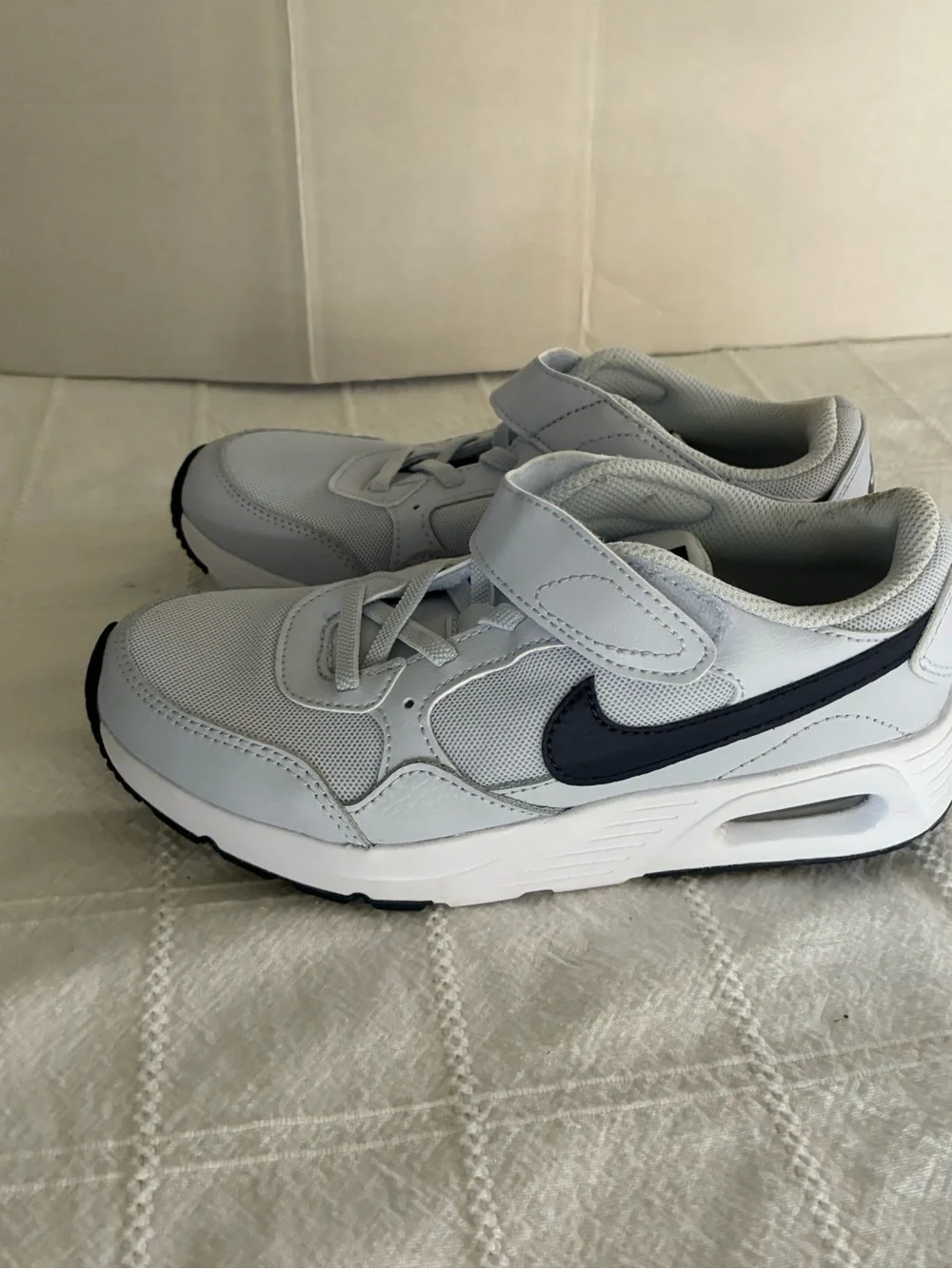 Nike air max SC sneakers gray Velcro school play athletic 3Y